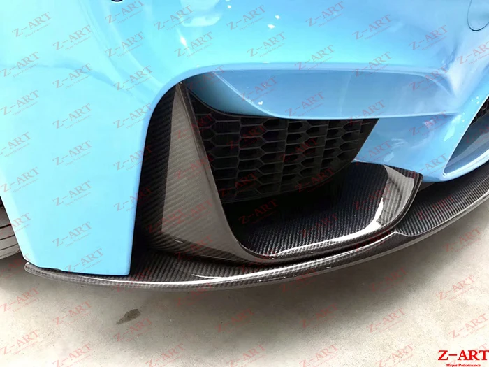 2013-19 Z-ART углеродное волокно передняя губа для M3 передний спойлер M4 спереди