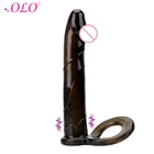 Вибратор OLO для точки G с двойным проникновением, Анальная пробка, интимные игрушки для мужчин и женщин, страпон, товары для взрослых