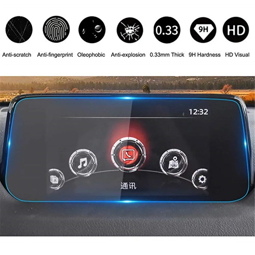 

For Mazda CX-5 CX5 CX 5 CX8 2017 2018 2019 Tempered Glass Car Navigation Screen Protector Touch Display Screen film Anti Scratch