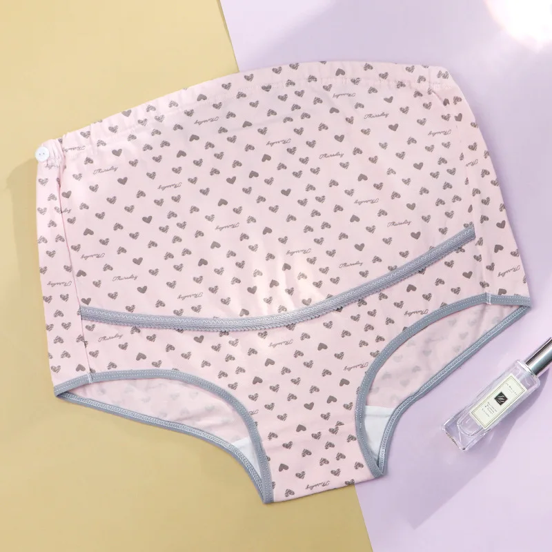 

2021 Pregnant underwear cotton crotch Pregnancy of high waist female late underwears maternity clothes Belly Bands & Support