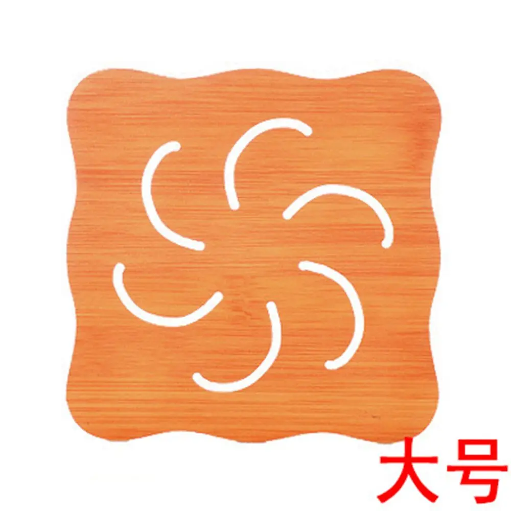 1 шт. коврик для кастрюль чаши деревянный мультяшный изоляционный подложка