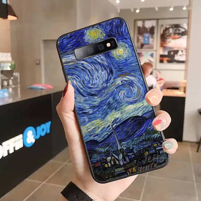 

Van Gogh Starry Night Star Phone Case For Samsung S6 S7 edge S8 S9 S10 e plus A10 A50 A70 note8 J7 2017