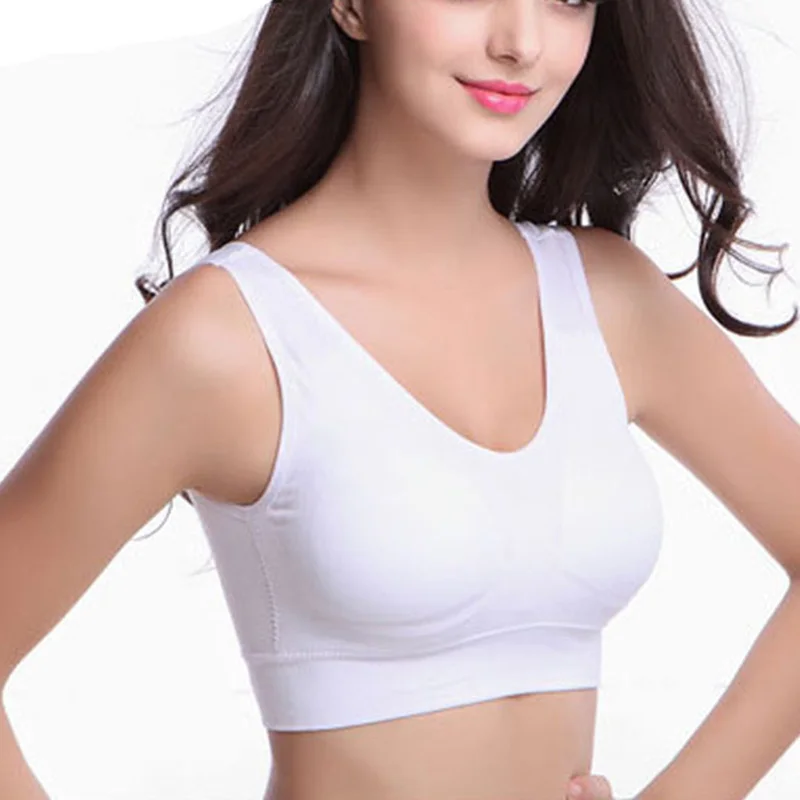 Модное бесшовное тонкое Спортивное нижнее белье без застежки женский