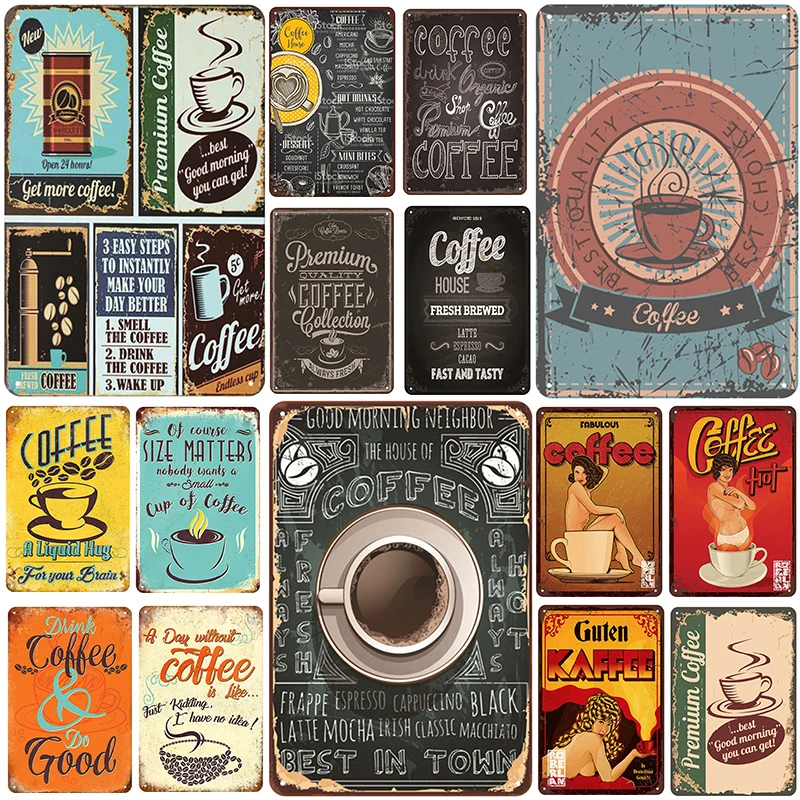 

Italia Coffee Fresh Brewed Plaque Metal Vintage Tin Sign Decor Metal Signs Vintage Bar Decoration Metal Poster Pub Metal Plate