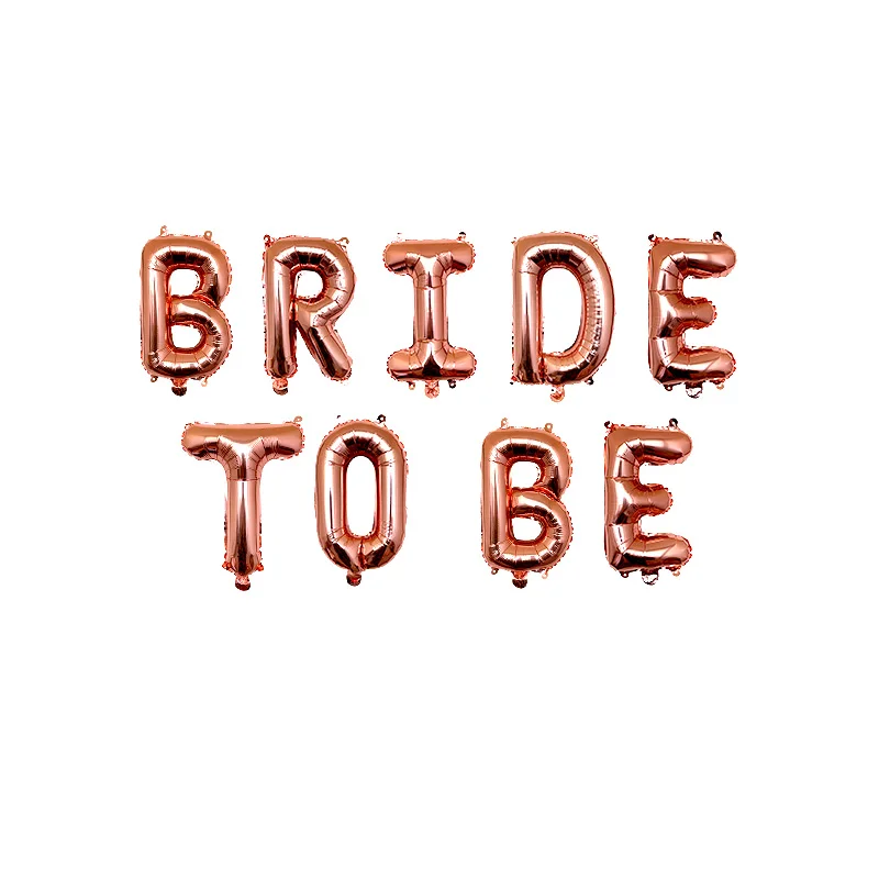 Розовое золото буквы &quotBride to be&quot Фольга шар Свадебные украшения Baby Shower Святого