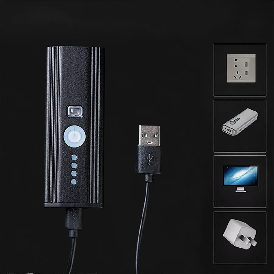 Bicycle night riding light induction waterproof Usb speaker headlight luces led para bicicletas con sensor 35A5 | Спорт и