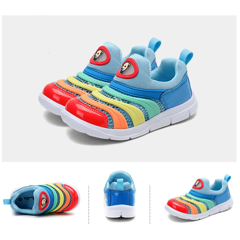 

XWWDVV Kids Shoes Summer Single Net Caterpillar Children Shoes Boys Girls Set Foot Breathable Shoes Comfortable Casual Footwear