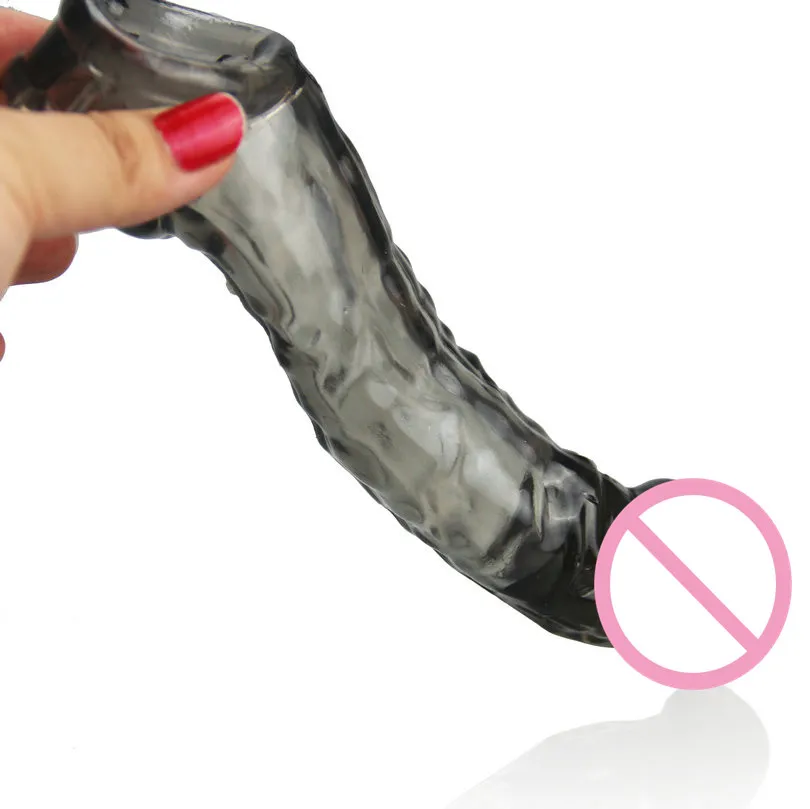 Полупрозрачная крышка для пениса продлевает многоразовые формы Glans задержка