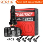 Резиновый датчик Autel MX 148 шт., 433 МГц + 315 МГц, 2in1Mx-датчик TPMS, инструмент для ремонта шин, автомобильный аксессуар для MaxiTPMS TS501 TS508