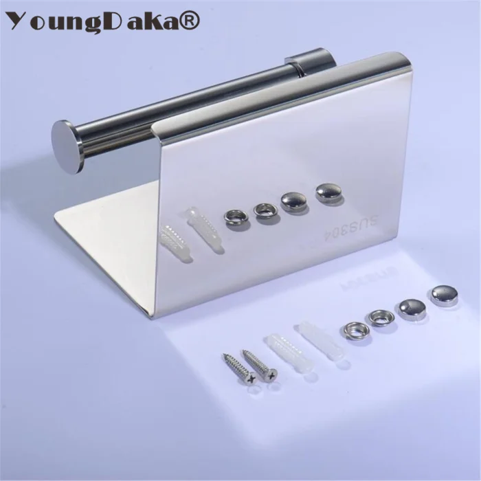 

SUS 304 Stainless Steel Black & Mirror Chrome Choice Toilet Paper Holder Tissue Paper Box Roll Paper Holder Bathroom Accessories