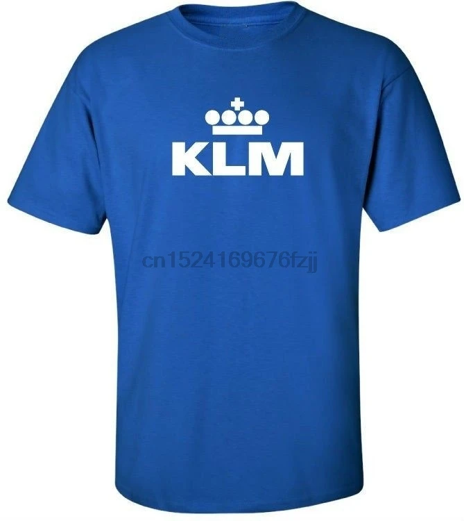 KLM Ретро логотип королевская голландская авиация футболка| |