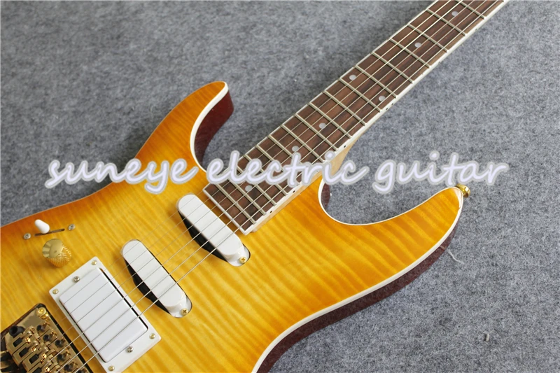 Custom Shop левша на заказ гитара электрическая тигр зерна отделка золото электрогитара набор и тело на заказ доступны