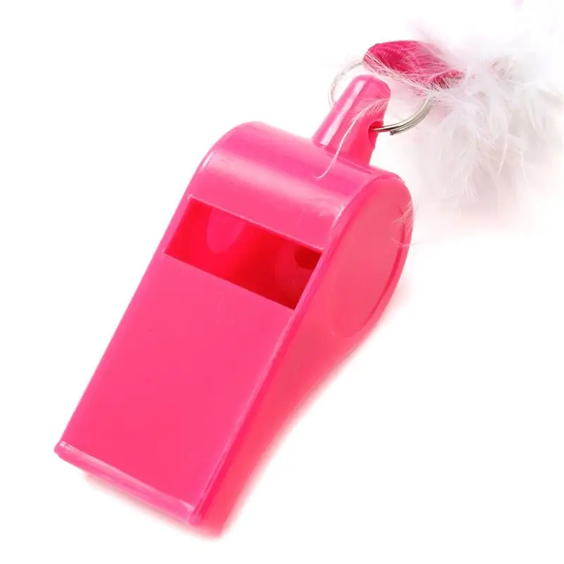 10 шт./лот Новинка Горячая розовая игра для курицы пушистые свистки девочек