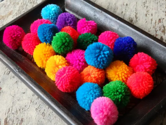Шарики Из Хлопчатобумажной вечерние жи с помпоном 3 5 4 см 10 шт.|yarn pom poms|yarn pomyarn balls |