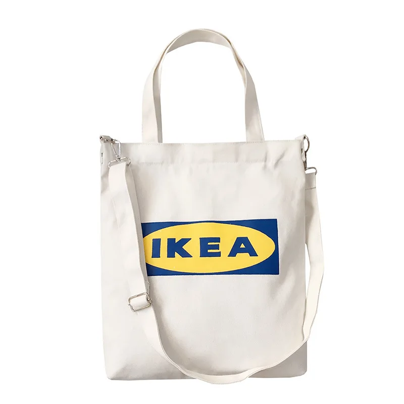 

New Fashion Ladies Handbags Letter Print Cloth Canvas Tote Bag Cotton Shopping Travel Women Eco Reusable Shoulder Shopper Bags b