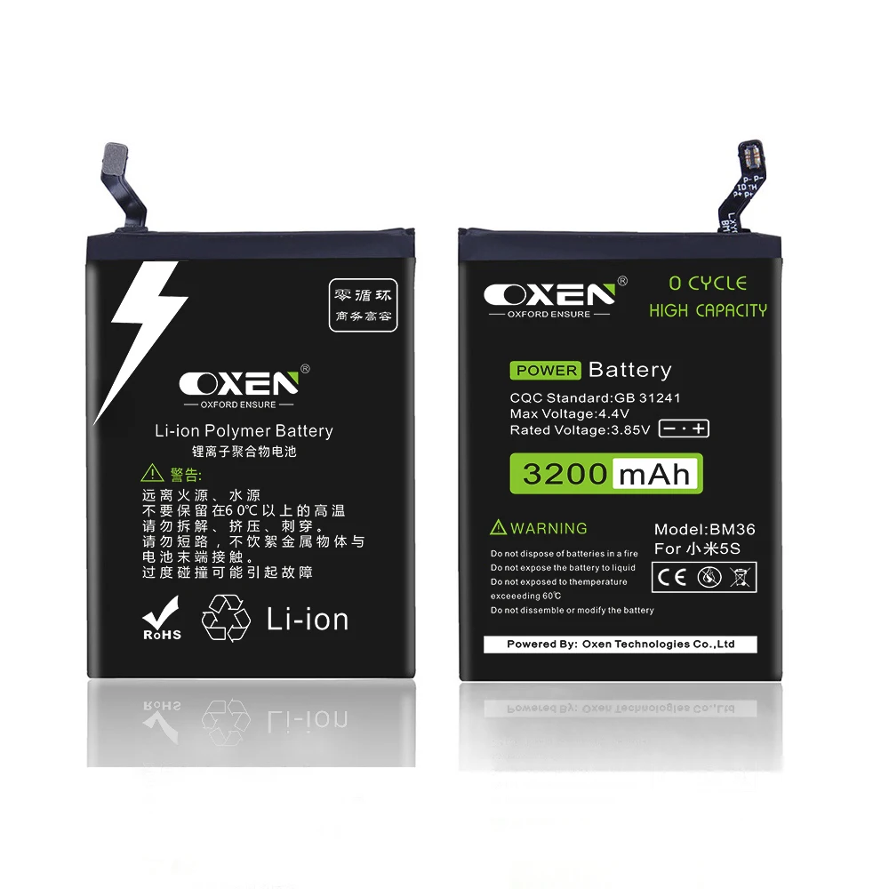 Аккумуляторная батарея OXEN BM36 3 85 v 3200mAh для Xiaomi Mi 5S M5s Mi5s|Аккумуляторы мобильных