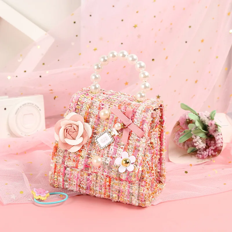 

Korean Kids Mini Purse 2021 New Flower Crossbody Bags for Baby Girl Small Coin Wallet Pouch Box Girls Party Purse Hand Bag