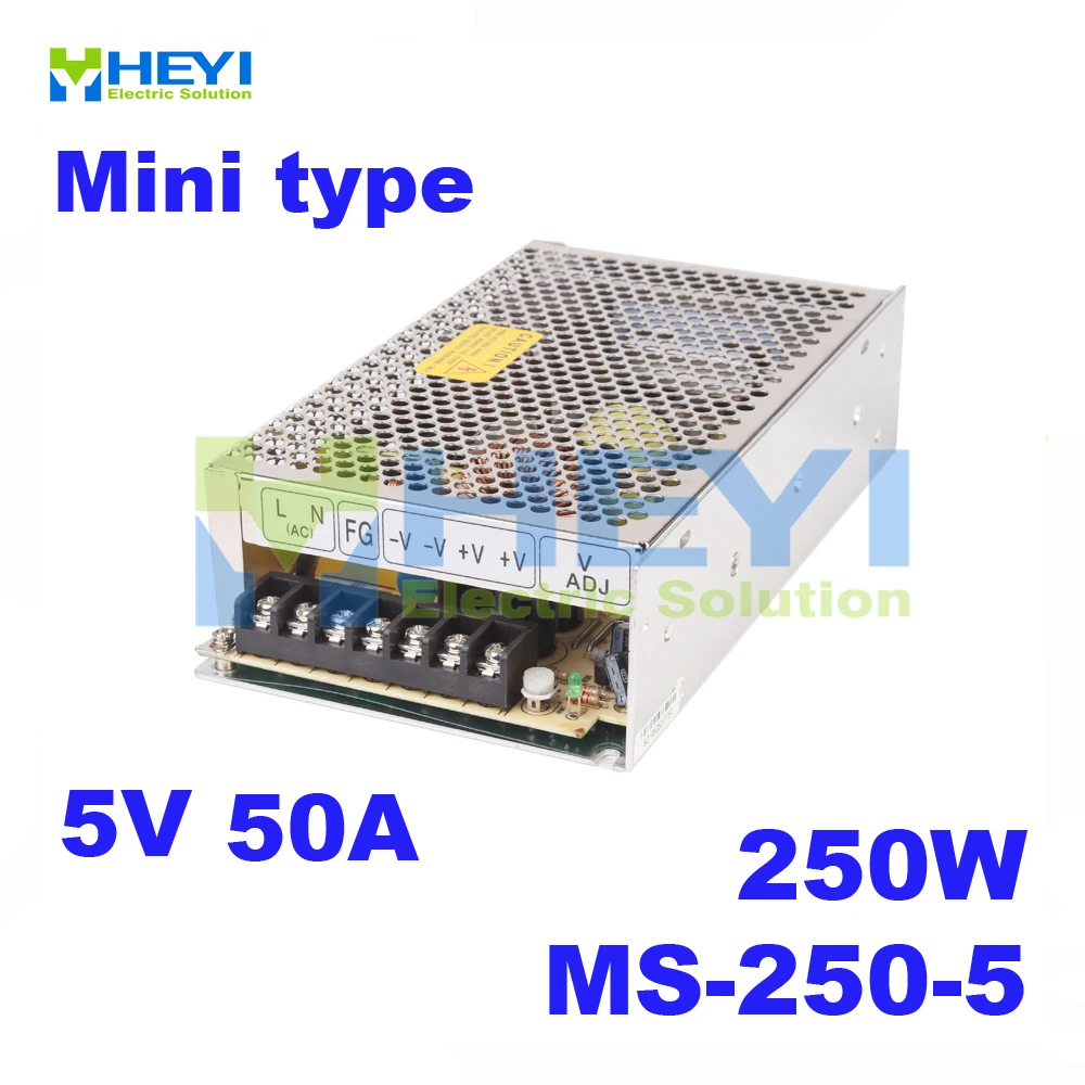 Импульсный источник питания Mini-series MS-250-5 SMPS входной трансформатор 110 В