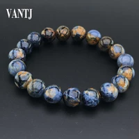 vantj natural blue yellow pietersite chatoyant bracelet for women men best gift crystal bangle healing gemstone from namibia