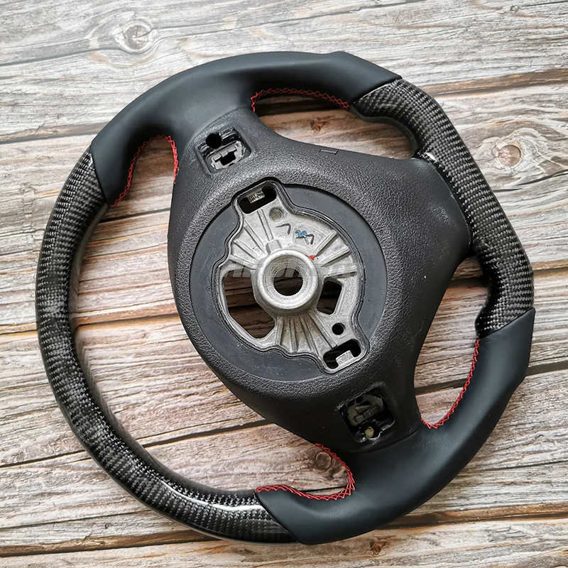 Цена Углеродное волокно Руль кожаный руль модификации и изготовления на заказ для Bmw F20 2014 2015 2016 2017 2018 2019 2020