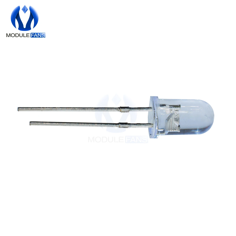 100 шт. 5 мм круглсветильник белые светодиодные лампы для освещения 1 8 3 4 в супер