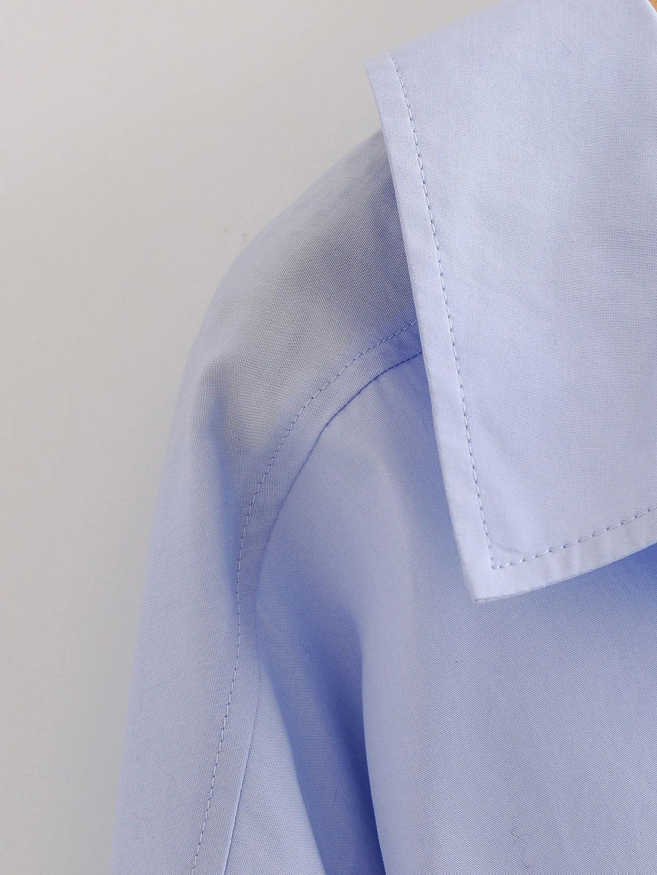 

2021 Women Casual Blouses Turn Down Collar Solid Color Long Sleeve Womens Tops And Blouses Fashion Shirt Blusas Roupa Feminina