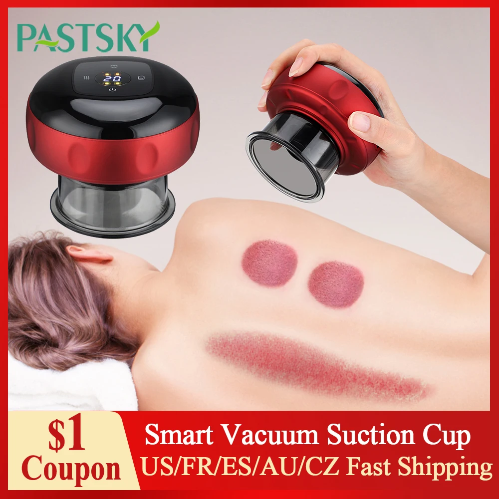

Cupping Massage Vacuum Suction Cup Therapy Smart Scrapping Gua Sha Massager Negative Pressure Magnetic Massage for Back Body