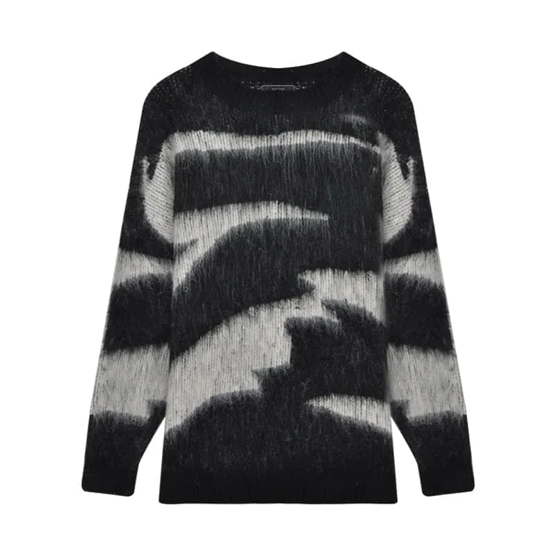 

NiceMix Casual Sweaters Women Loose Long Sleeve Mohair Knitwear Harajuku Jumpers Pull Femme Jersey Mujer Knitted Pullovers