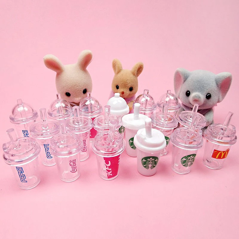 1/6 Kawaii миниатюрный кукольный домик кофейная чашка напитки ролевые игры мини еда