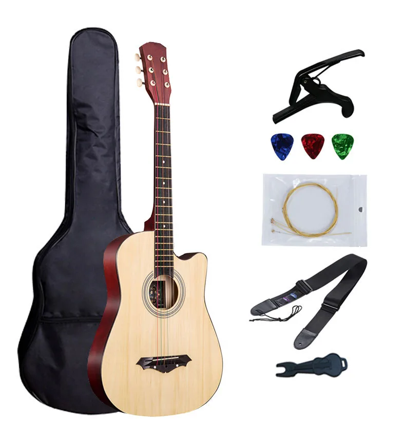 38 &quotАкустическая гитара народная 6 струнная для гитары начинающих студентов