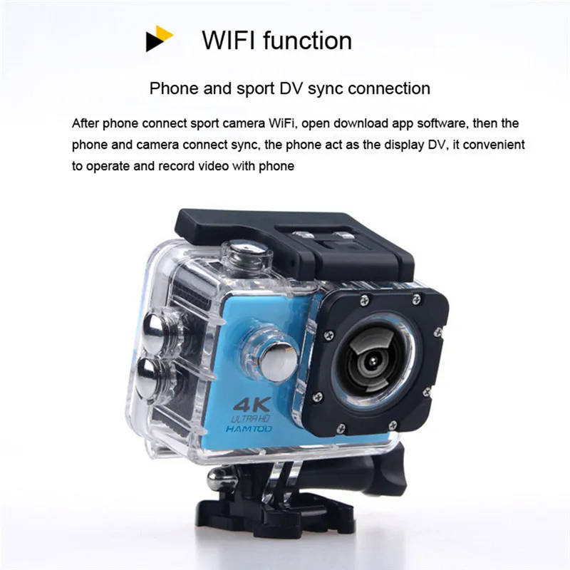 H9A Pro 2,0 дюймов lcd 4k ultra HD 1080P Экшн-камера Поддержка WiFi Спортивная камера FULL HD Спортивная камера
