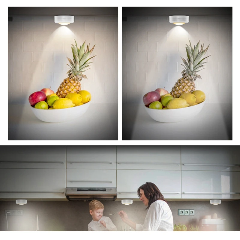 

6Pack 16 Color Remote Control Night Light Multi-Functional Colorful Atmosphere Light for Cabinet Living Room Corridor