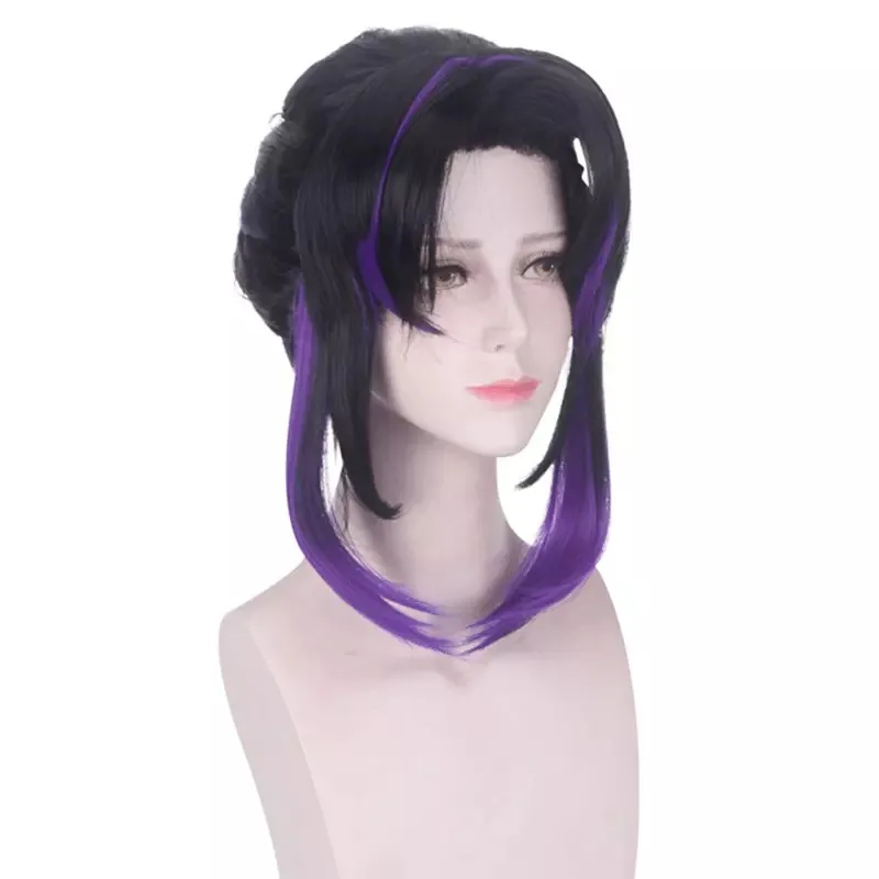 Парики Косплей демона убийца Kimetsu без Yaiba кохау Shinobu косплей костюм парик + повязка