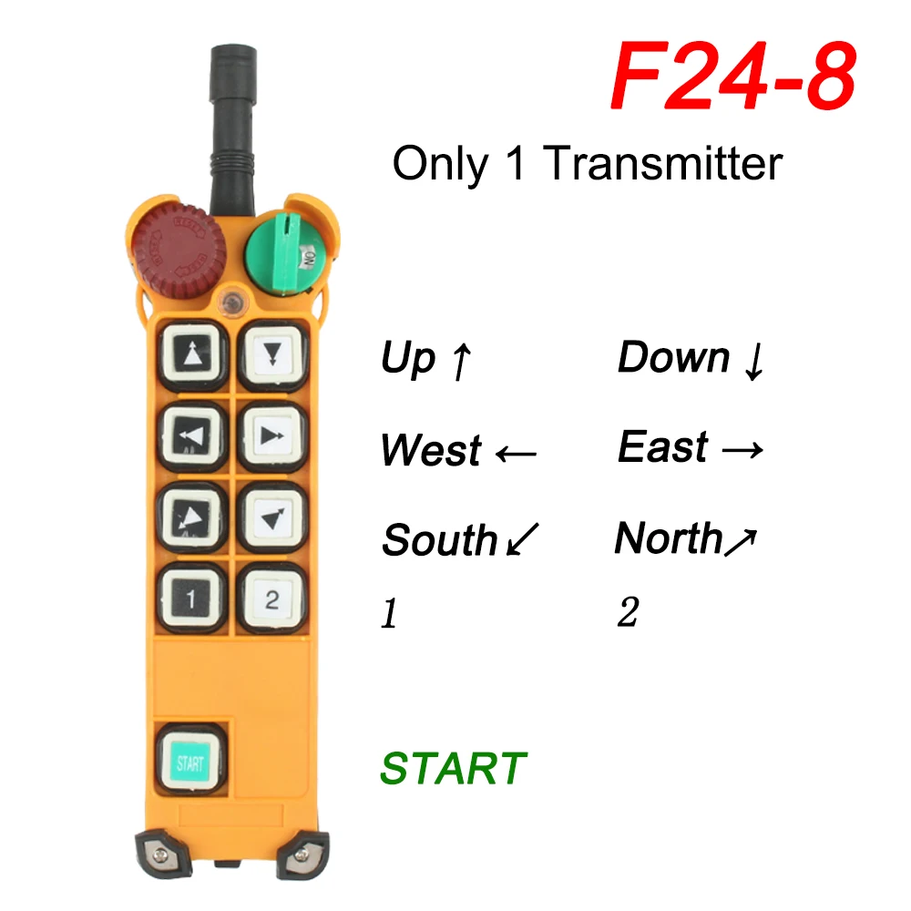 Только 1 шт. передатчик: F24-8/10/12 один/двойная скорость F24-14 электрическая лебедка
