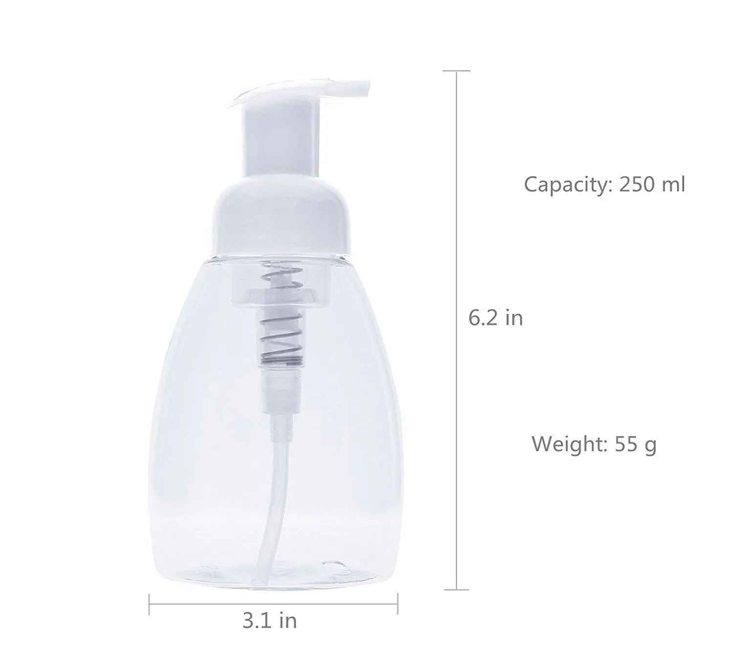 250/300ml Foaming Soap Pump Shampoo Dispenser Lotion Liquid Bottle Container NEW | Красота и здоровье