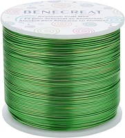 754ft matte jewelry craft wire 20 gauge tarnish resistant aluminum wire for beading necklace jewelry making lime green
