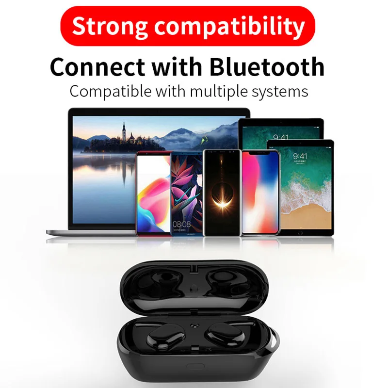 TWS 4 Беспроводные Bluetooth 5,0 Наушники Беспроводные Портативные водонепроницаемые спортивные наушники для samsung xiaomi huawei с розничной коробкой