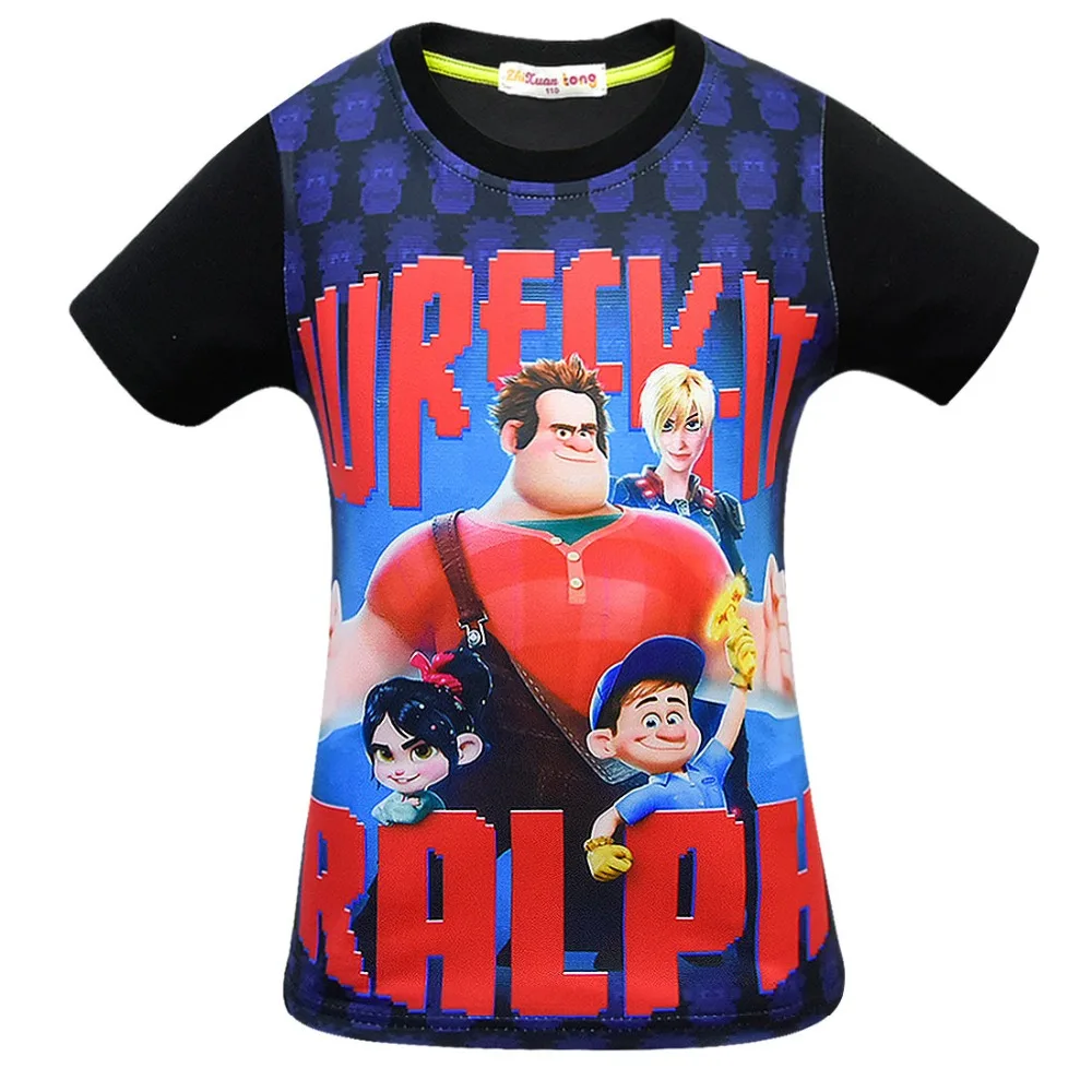Новинка Ральф ломает Интернет: футболка с короткими рукавами для мальчиков Wreck-It