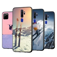 skiing snow snowboard skis for oppo a5 a9 a7 a11x a1k a12 a12e a31 a32 a53 a53s a72 a73 a74 a93 a94 silicone phone case