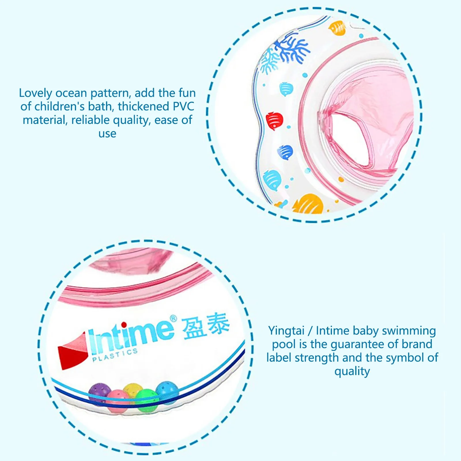 

Summer SaQWty Baby Seat Float Swim Ring Inflatable Infant Swimming Pool Rings Water Toy Swim Circle Kids Swim Accessories QW