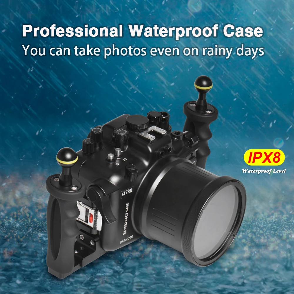 Водонепроницаемый корпус из алюминиевого сплава для камеры Sony A7 III A7R A7S 28 70 мм 16 35