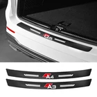 1 шт. Защитная декоративная ткань для багажника автомобиля из углеродного волокна, устойчивая к царапинам модификация багажника для Audi A3 A4 A5 A6 A7 Q3 Q5 Q7