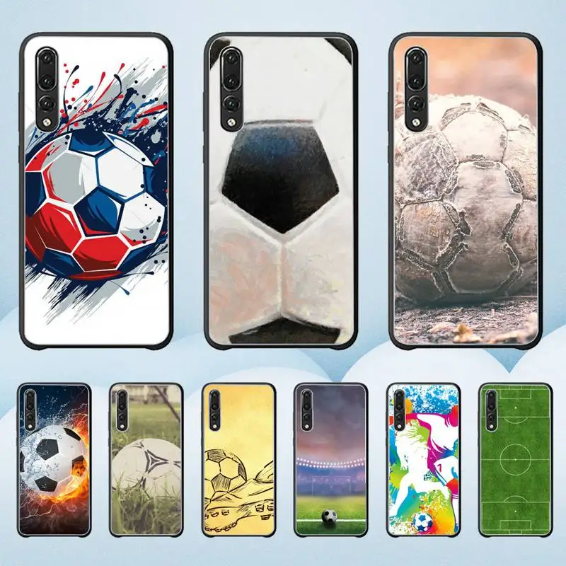 

Sport Football Court Field Phone Case For Huawei G7 G8 P7 P8 P9 P10 P20 P30 Lite Mini Pro P Smart Plus Cove Fundas