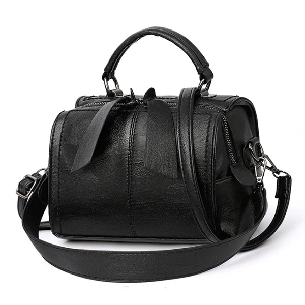 ALCEVR сумка Bolsa Feminina Фирменная Новинка модная женская сумка-тоут с подушкой сумка высокого качества PU Твердые сумки через плечо - Цвет: Black
