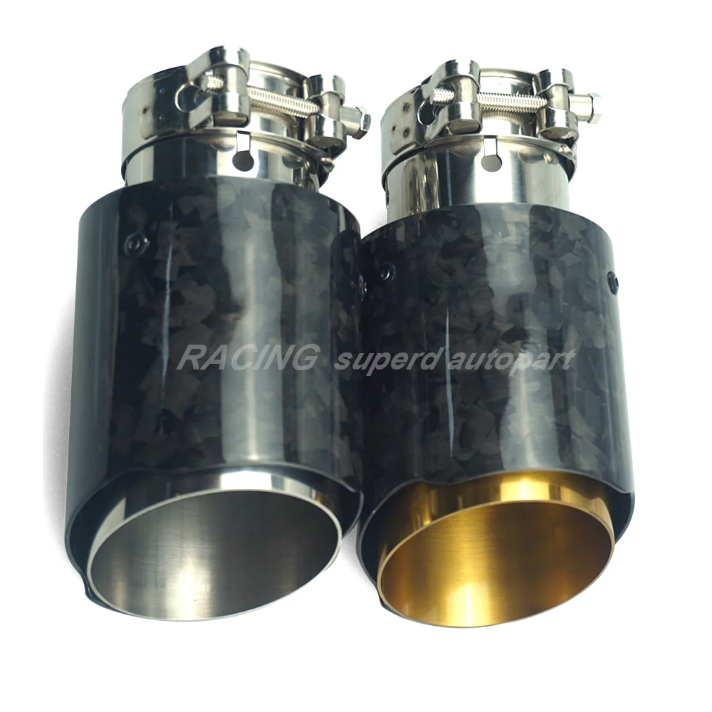 Подлинная Новинка лидер продаж кованый углеродный глушитель наконечник