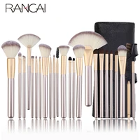 rancai profissional makeup brushes set 121824pcs soft cosmetic foundation powder blush eyeliner brush with bag