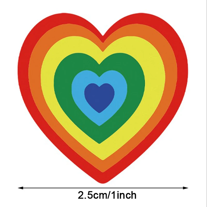 

500pcs Heart Shape Valentine's Day Stickers Party Gift Seal Labels Stickers