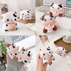 Симпатичный чехол для AirPods 1 2 Pro, мультяшный 3D чехол для бычьего рогатого скота, молока, чая, мягкий силиконовый беспроводной Bluetooth-наушник, защитный чехол с животными