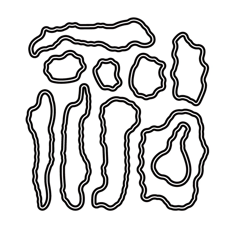Штампы AZSG для скрапбукинга с изображением темных облаков реки крокодила | Дом и
