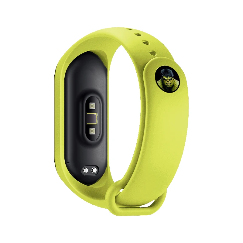 Для mi Band 4 3 силиконовый ремешок на запястье для Xiaomi mi 4 3 ремешок с металлической пряжкой браслет с узором mi band 4 Ограниченная серия - Цвет ремешка: Hulk